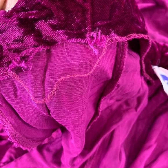 Vintage Betsey Johnson Punk Label Crushed Velvet Dress - Picture 7 of 9